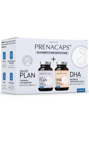 PRENACAPS multiPLAN 30 kapsułek + DHA 60 kapsułek ForMeds