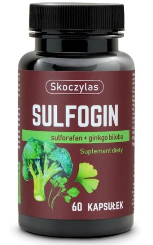 Skoczylas Sulfogin sulforafan + ginkgo biloba 60 kapsułek