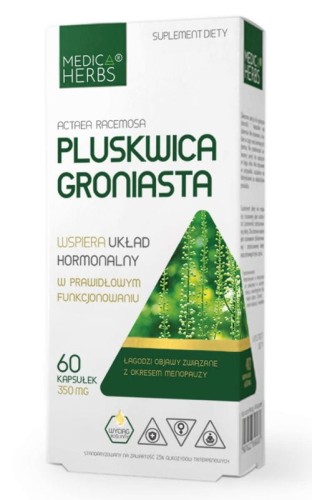 Pluskwica Groniasta 350mg, 60 kaps. Medica Herbs