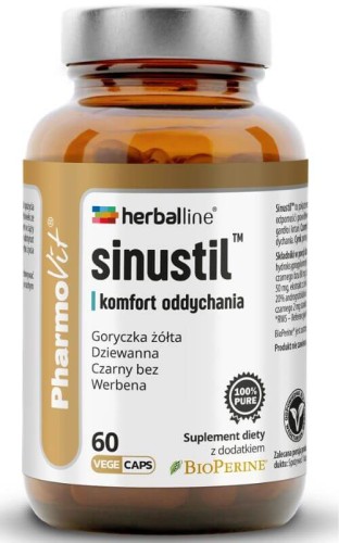Pharmovit Herballine Sinustil komfort oddychania 60 vege kapsułek