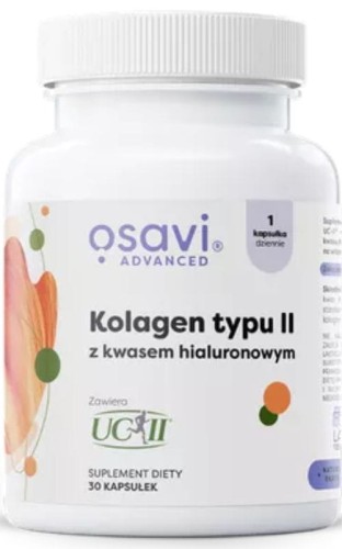  Osavi Kolagen typu II (UC-II) z kwasem hialuronowym + dzika róża 30 kapsułek