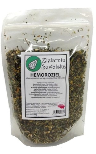 Zioła Hemoroziel 200g Mieszanka ziołowa wg przepisu Ojca Klimuszki  Zielarnia Suwalska