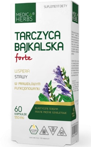 Tarczyca Bajkalska forte 550mg, 60 kapsułek Medica Herbs