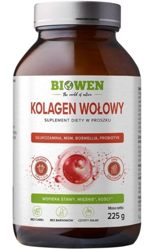 Biowen Kolagen Wołowy 225 g