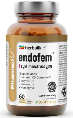 Pharmovit Herballine Endofem - cykl menstruacyjny - 60 kapsułek