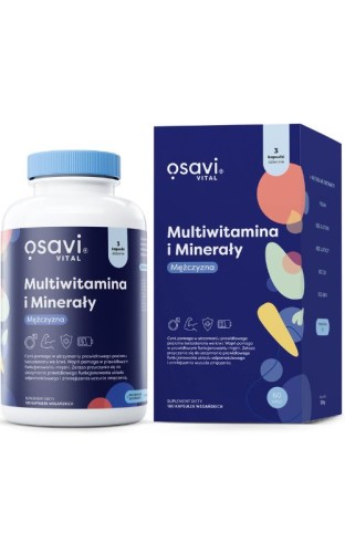 Osavi Multiwitamina i Minerały Mężczyzna 180 kaps