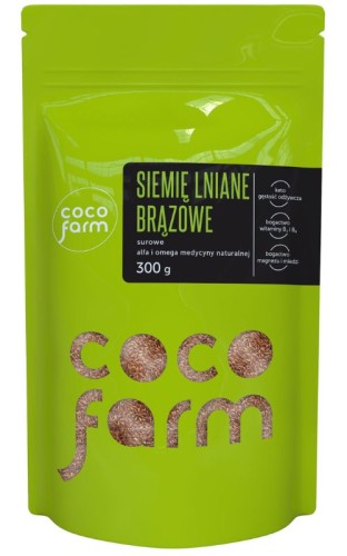 Coco Farm Siemię lniane brązowe 300 g 