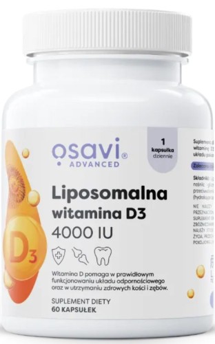 Osavi Liposomalna witamina D3 4000 IU 60 kaps