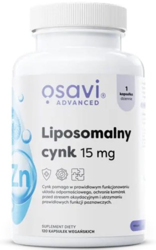 Osavi Liposomalny cynk 15 mg 120 kaps