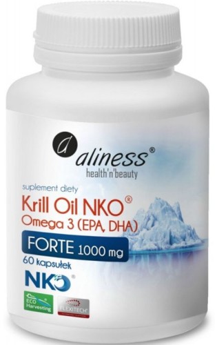 Aliness Krill Oil NKO Forte - Omega 3 (EPA, DHA) 60 kapsułek