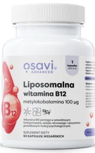 Osavi Liposomalna Witamina B12 60 kaps