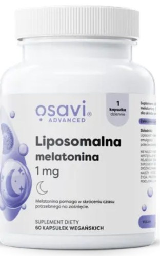 Osavi Liposomalna melatonina 1 mg 60 kaps wegańskich
