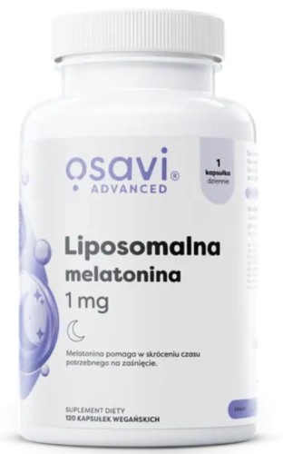 Osavi Liposomalna melatonina 1 mg 120 kaps wegańskich
