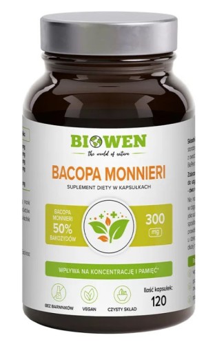 Biowen Bacopa Monnieri - Brahmi - 120 kaps