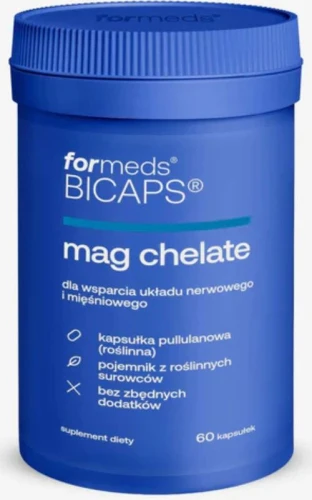 Bicaps mag chelate Diglicynian magnezu 60 kaps Formeds