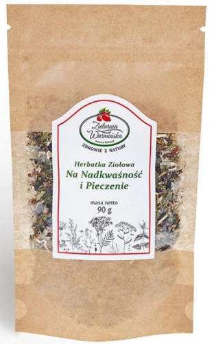 Zielarnia Warmińska Na Nadkwaśność i Pieczenie Herbatka ziołowa 90 g