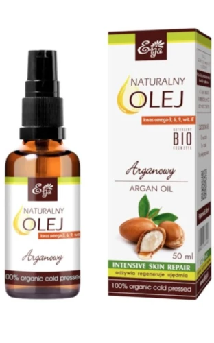 Olej Arganowy Naturalny 50ml Etja ( Kwas Omega  3 6 9 witamina A +E ARGANIA SPINOSA)