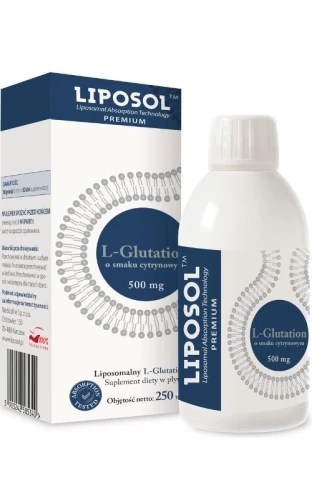 Aliness Liposol Liposomalny L-Glutation 500 mg smak cytrynowy 250 ml