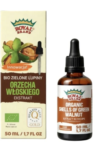 BIO Ekstrakt z zielonych łupin orzecha włoskiego 50ml ROYAL BRAND