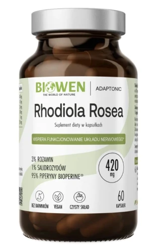 BIOWEN Rhodiola Rosea (różaniec górski) 60 kaps