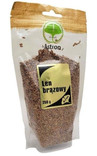 Len brązowy ziarno 250 g Astron