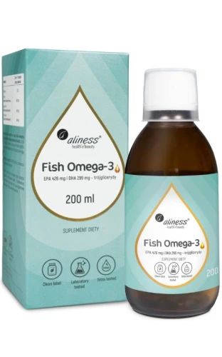 Aliness Fish Omega 3 Trójglicerydy 18/12, 200 ml
