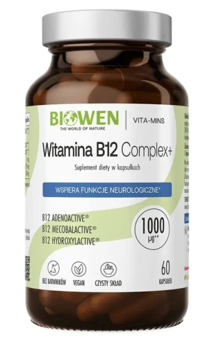 Biowen Active B12 Complex+ 60 kapsułek