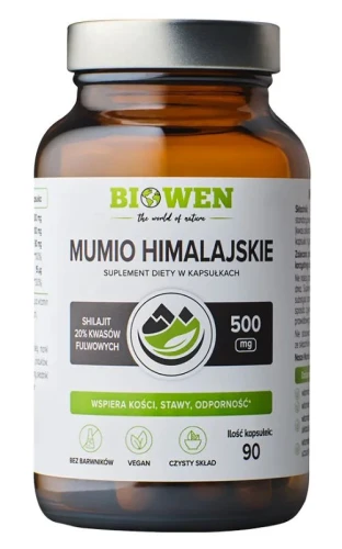 Biowen Mumio Himalajskie Shilajit 586 mg 90 kapsułek