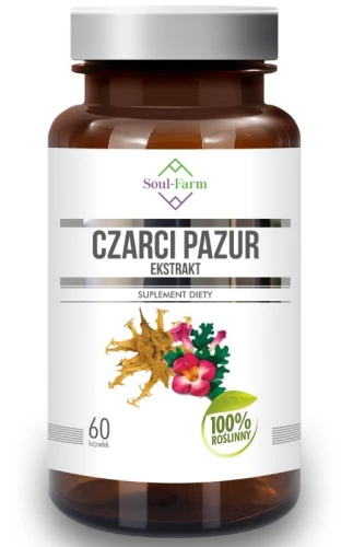 Czarci pazur ekstrakt 4:1, 60 kaps Soul-Farm