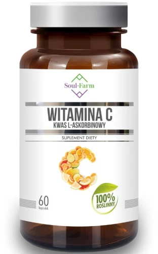 Witamina C 1000mg PREMIUM  60 kapsułek Soul-Farm
