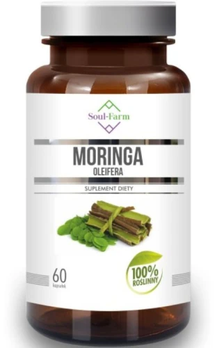 Moringa oleifera - 400 mg 60 kapsułek Soul-Farm