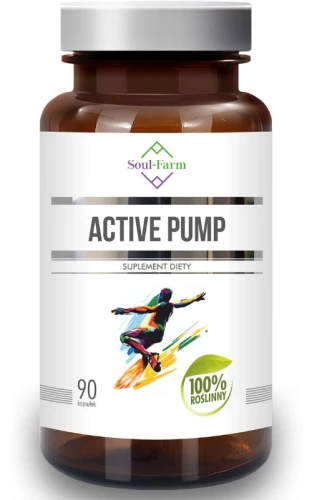 Active Pump – Ashwagandha, cytrulina, kofeina dla aktywnych 90 kapsułek Soul-Farm