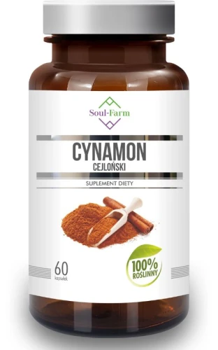 CYNAMON CEJLOŃSKI 400mg 60 kapsułek PREMIUM Soul-Farm