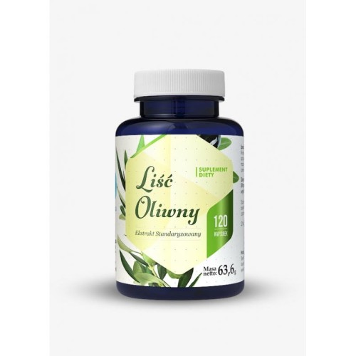 Liść oliwny ( 20% oleuropein ) 120 kaps. Hepatica