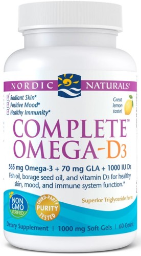 Complete Omega-D3 565mg Cytryna 60 kaps Nordic Naturals