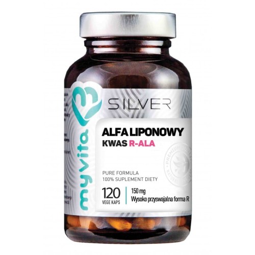 Myvita Kwas R-ALA Myvita150 mg (120 kapsułek) Silver