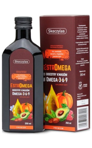 Skoczylas Estromega premium kompleks kwasów tłuszczowych omega 3, 6 i 9 (250 ml)